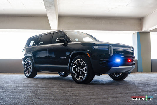 Midnight Rivian R1S Police Spec