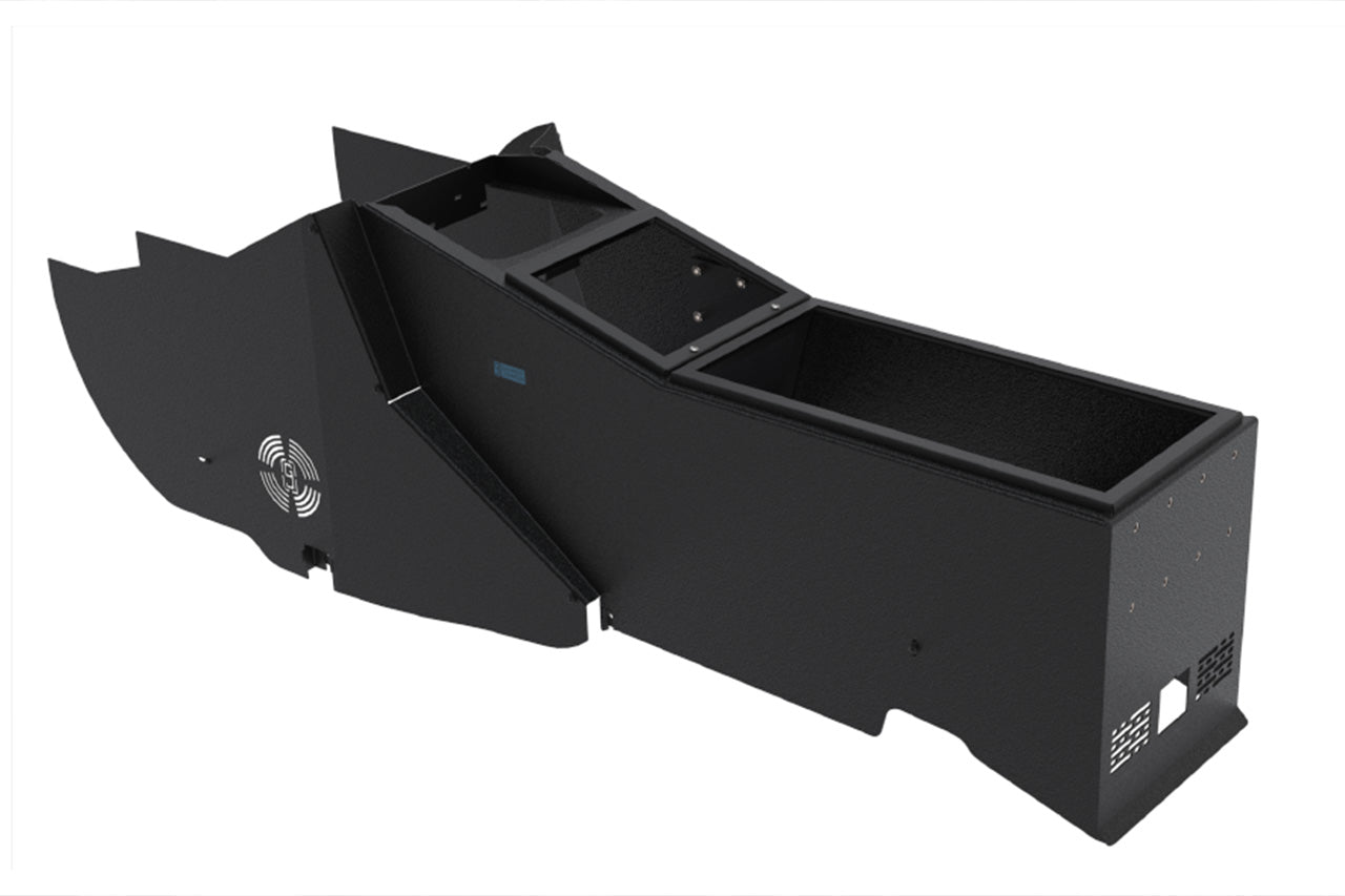 Rivian R1T / R1S Center Console for Upfit Municipal / Police / Emergency Tactical Usage - Gamber Johnson