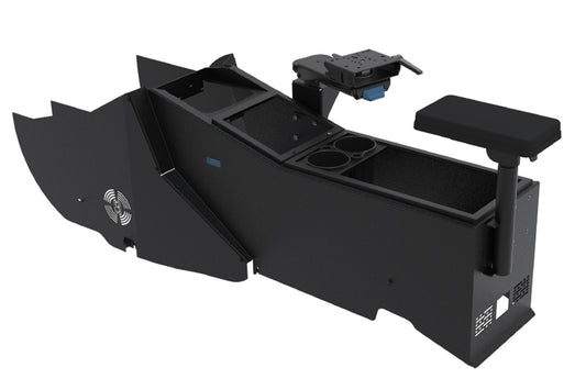 Center Console for Rivian R1S / R1T - Upfit Municipal / Police / Emergency Tactical Usage - Gamber Johnson
