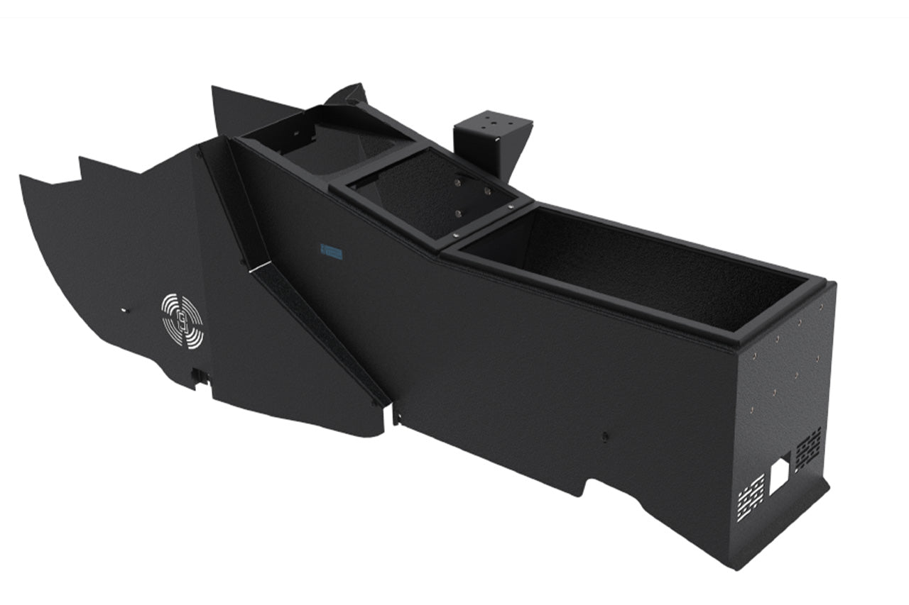 Rivian R1T / R1S Center Console for Upfit Municipal / Police / Emergency Tactical Usage - Gamber Johnson