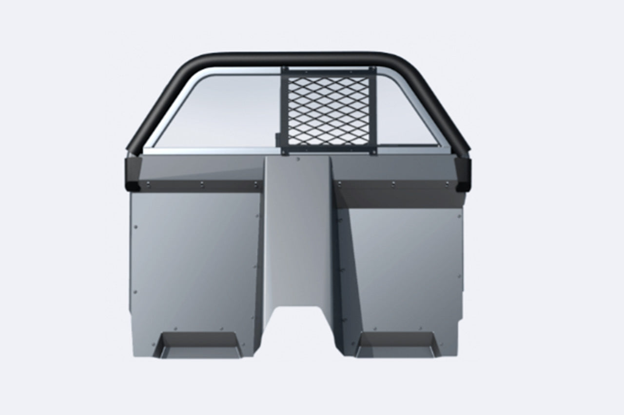 Setina Tesla Police Upfit Prisoner Partition for Tesla Model Y - #10DXL Coated Poly Double Partition