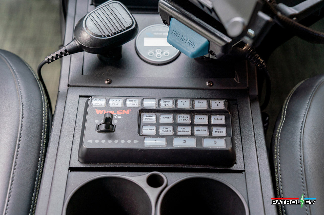 Center Console for Rivian R1S / R1T - Upfit Municipal / Police / Emergency Tactical Usage - Gamber Johnson