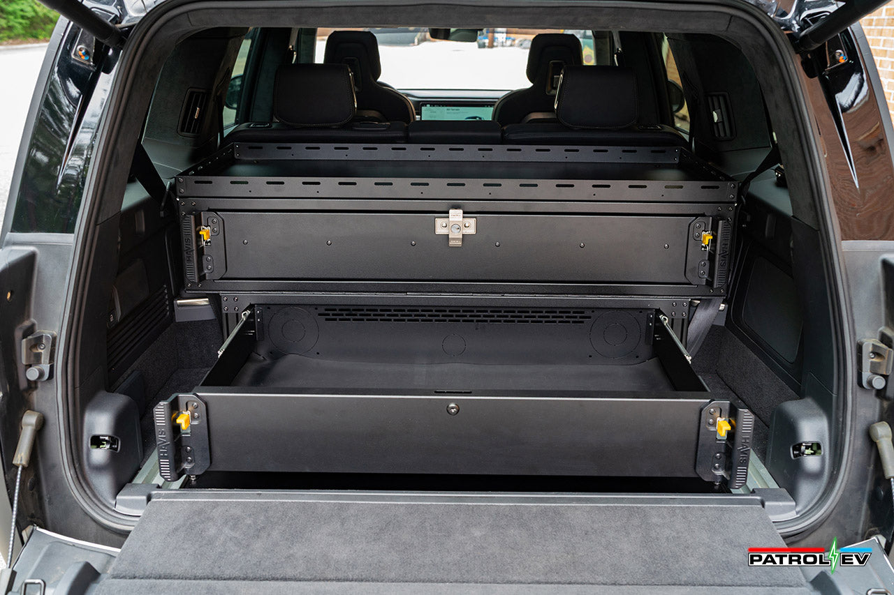 Rear Cargo Drawer Storage Command Box for Rivian R1S - Vehicle Specific Bolt-in