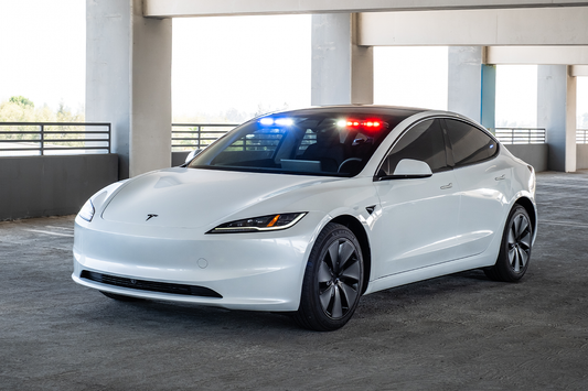 Tesla Model 3 Highland Police Upfit for Arroyo Grande, California Police Chief