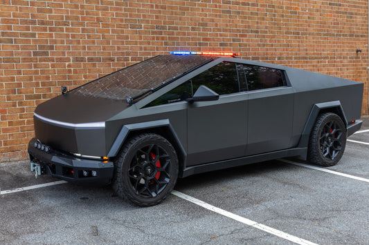 Tesla Cybertruck Upfit with Auxiliary 12v Power System & Whelen 54" Legacy Light Bar