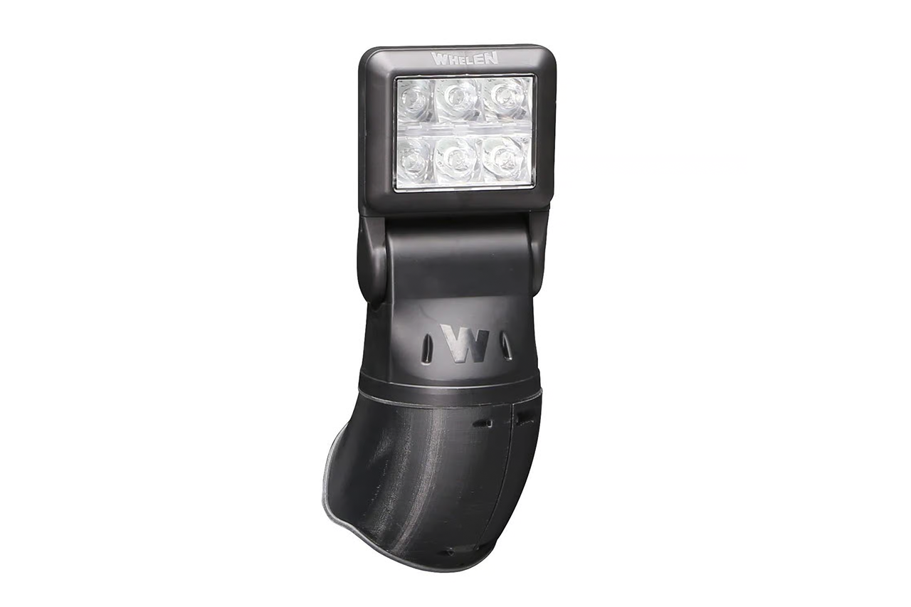 Whelen Arges Remote Articulating Control Spotlight for Tesla Model Y Front Fender