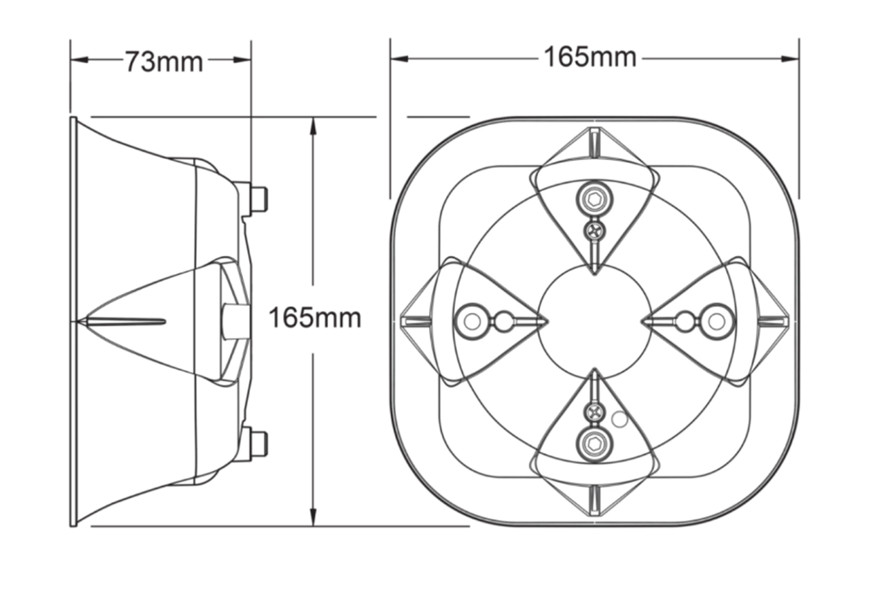 Whelen SA315 Series Loud Speakers for Tesla Model Y Police and Emergency Upfit
