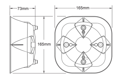 Whelen SA315 Series Loud Speakers for Tesla Model Y Police and Emergency Upfit