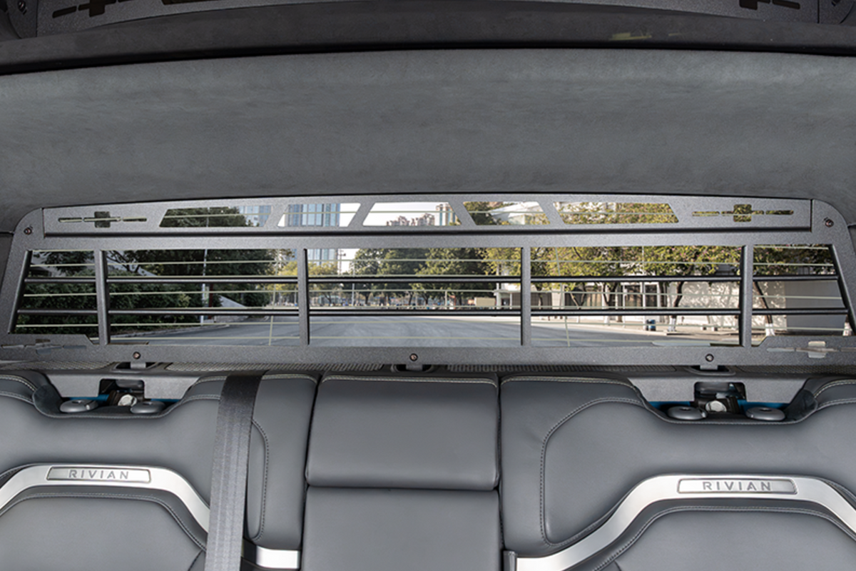 Gamber-Johnson Passenger / Prisoner Rear Cab Window Guard for Rivian R1T
