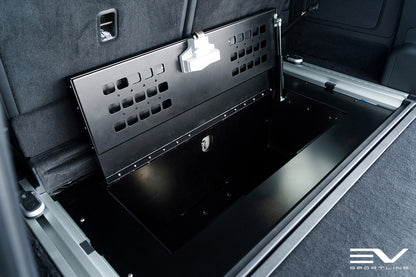 gear vault RMAXX Rear Lower Cargo Storage Secure Gun / Gear Vault for Rivian R1S – Patrol EV