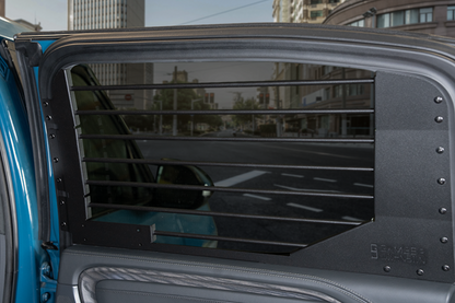 Gamber-Johnson Passenger / Prisoner Rear Door Window Guards for Rivian R1S / R1T
