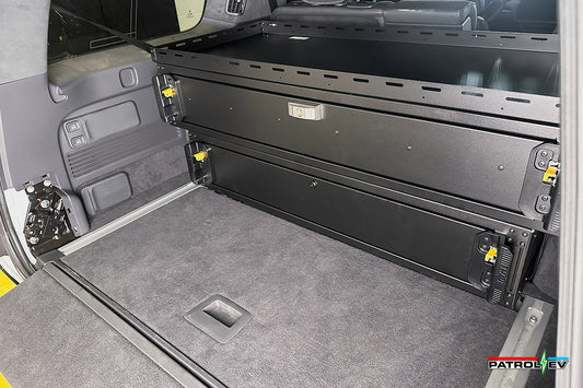 Rivian R1S - Rear Cargo Drawer Storage Command Box - Vehicle Specific Bolt-in